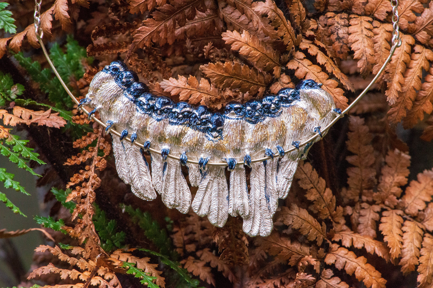 Whispers of Unity: Piwakawaka Fantail Collection - Gilded Kea Jewellery 