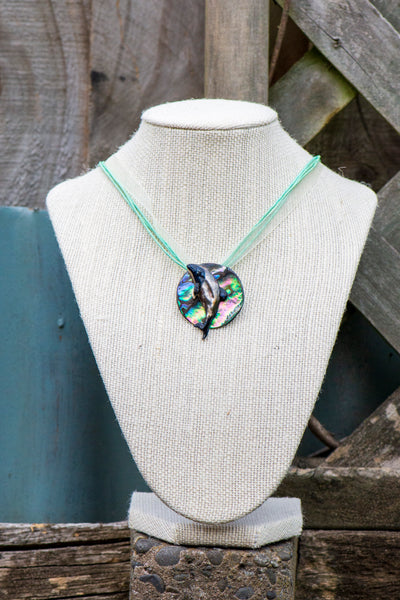Paua Dolphin Pendant