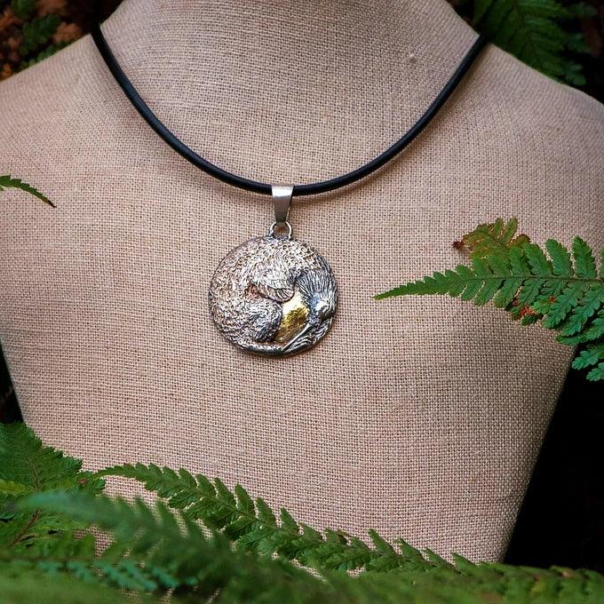 Kiwi medal - Gilded Kea Jewellery