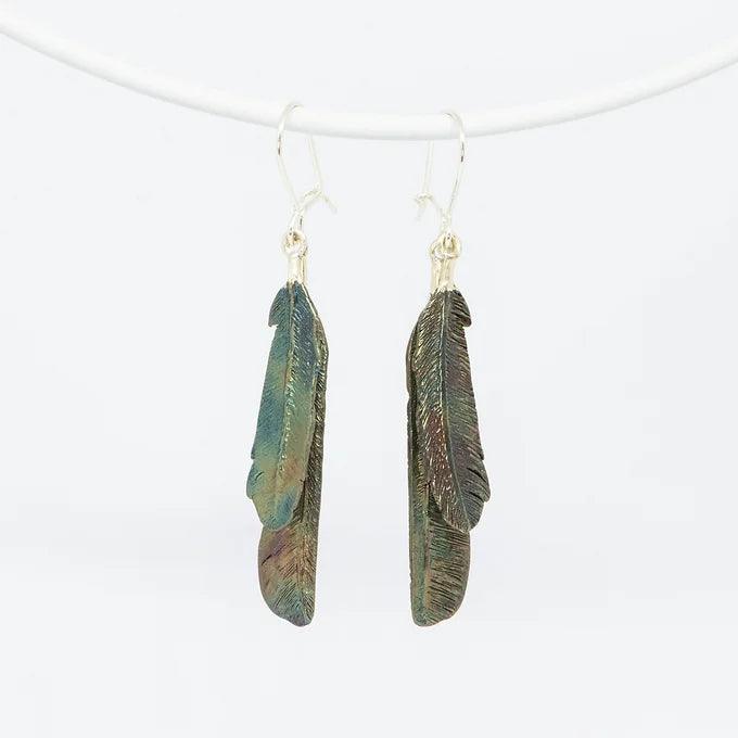Mixed Tui Feather Earrings - Gilded Kea Jewellery