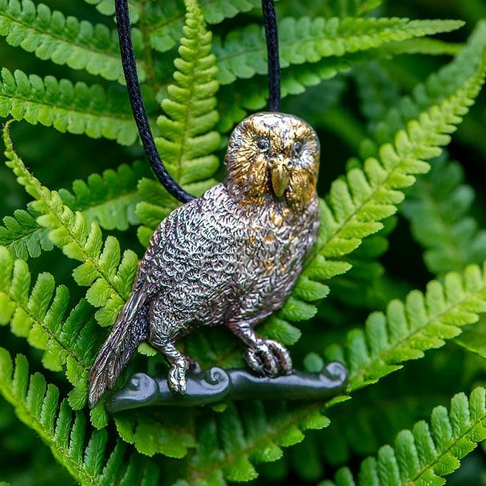 Kakapo Pendant - Gilded Kea Jewellery