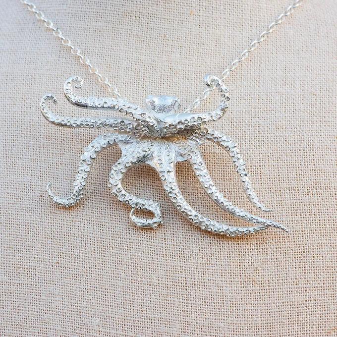 Octopus Pendant - Gilded Kea Jewellery