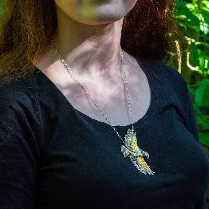 Kea Pendant - Gilded Kea Jewellery