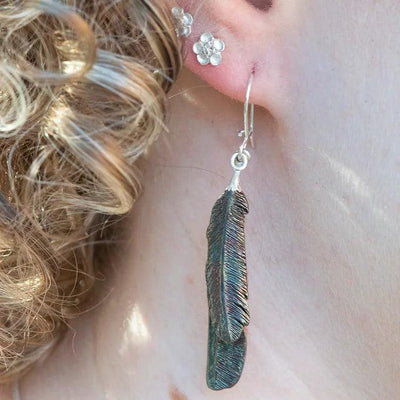 Mixed Tui Feather Earrings - Gilded Kea Jewellery