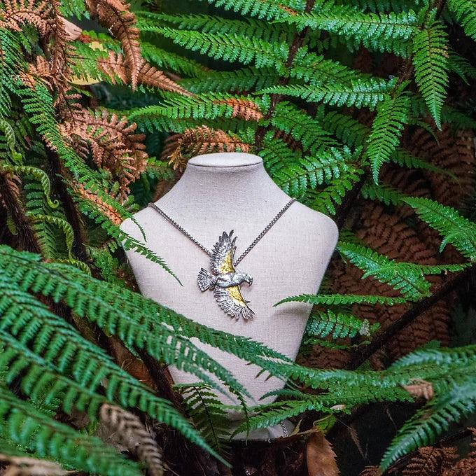 Kea Pendant - Gilded Kea Jewellery