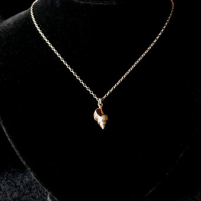 Sea Snail Shell Pendant - Gilded Kea Jewellery
