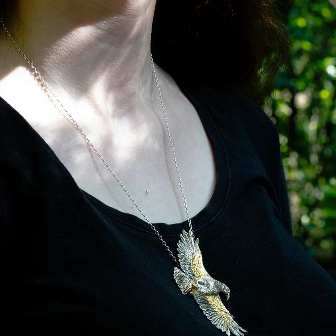 Kea Pendant - Gilded Kea Jewellery