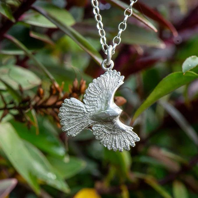 Piwakawaka Fantail Pendant - Gilded Kea Jewellery