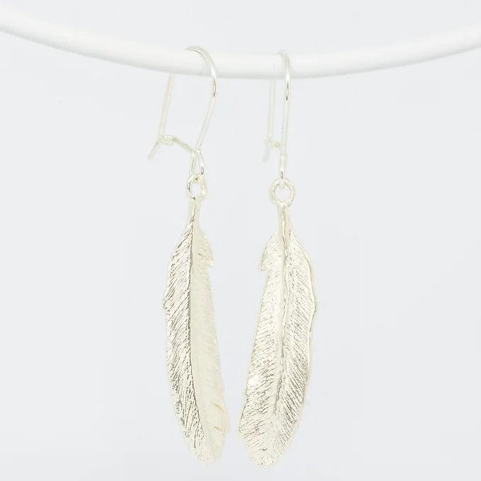 Small Tui Feather Earrings - Gilded Kea Jewellery