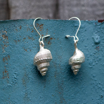 Sea Snail Shell Earrings
