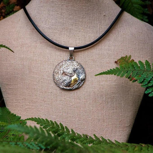 Kiwi medal - Gilded Kea Jewellery 