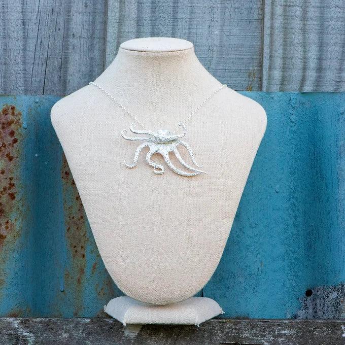 Octopus Pendant - Gilded Kea Jewellery 
