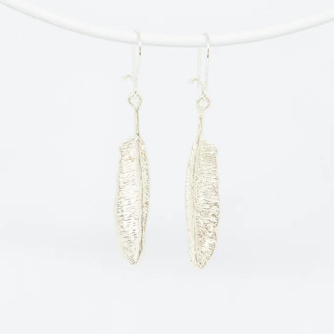 Kea Feather Earrings - Gilded Kea Jewellery 