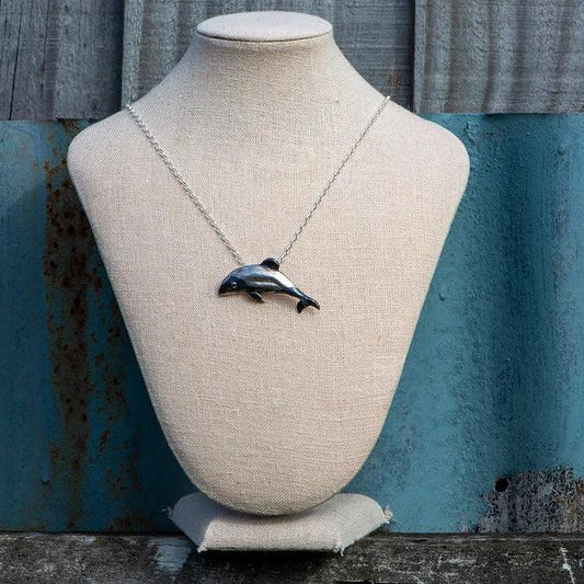 Dolphin Pendant - Gilded Kea Jewellery 