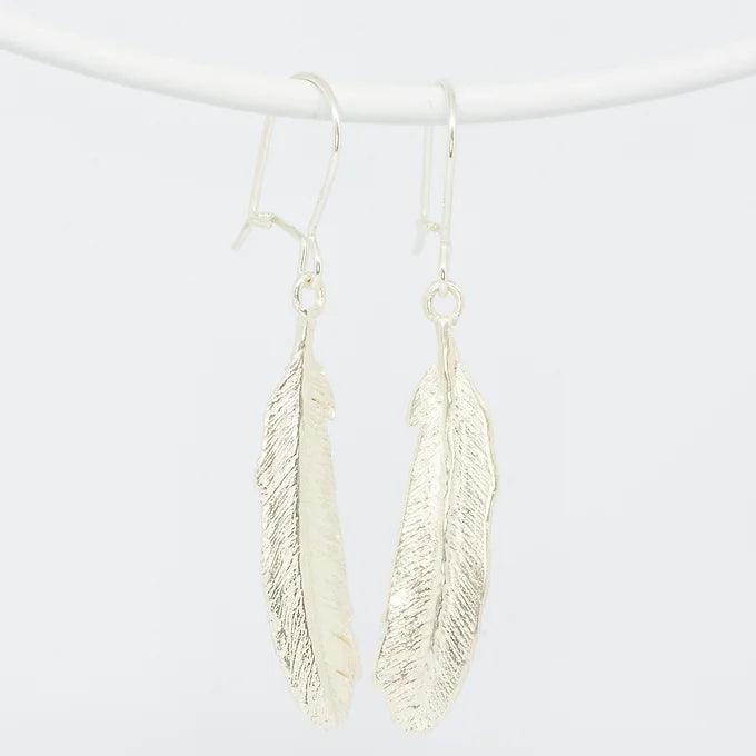 Small Tui Feather Earrings - Gilded Kea Jewellery 